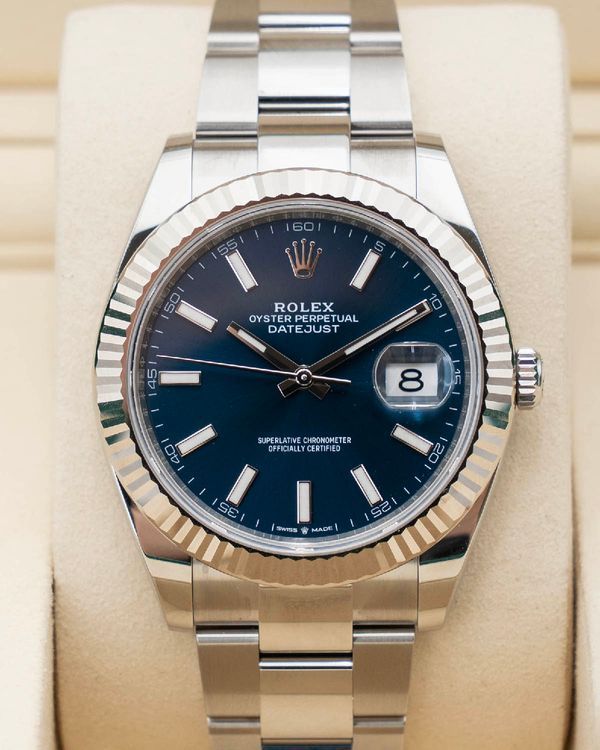2026 Rolex Datejust 41MM Blue Dial Oyster Bracelet (126334)