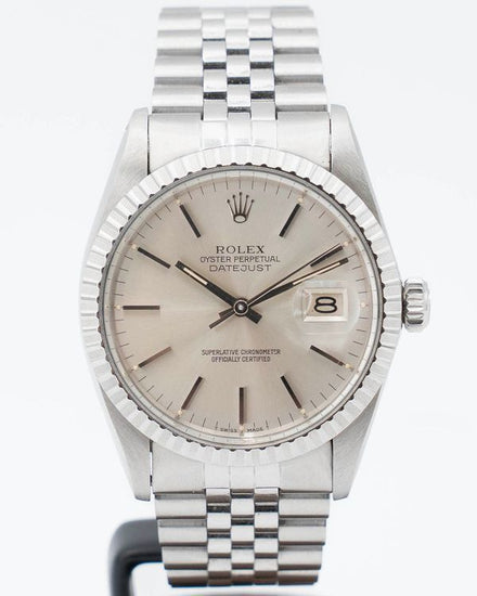 1985 Rolex Datejust 36MM Silver Dial Jubilee Bracelet (16030)