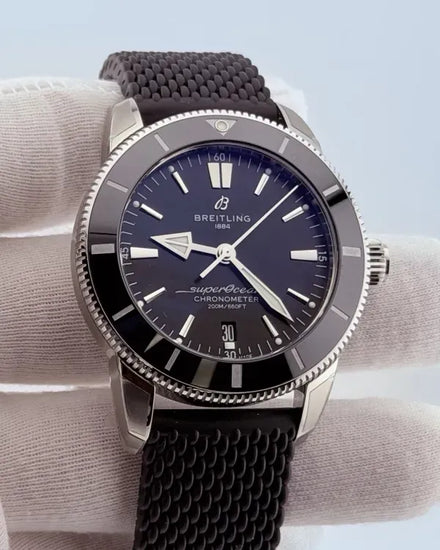 2025 Breitling Superocean Heritage II B20 S.E. 44MM Black Dial Rubber Strap (AB2030)