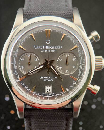 2025 Carl F. Bucherer Manero 40MM Black Dial Textile Strap (00.10927.08.33.01)