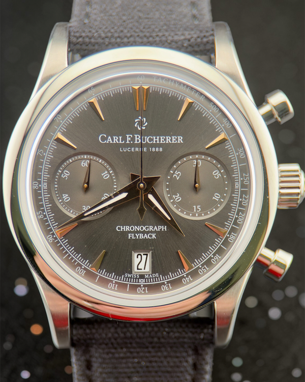 2025 Carl F. Bucherer Manero 40MM Black Dial Textile Strap (00.10927.08.33.01)