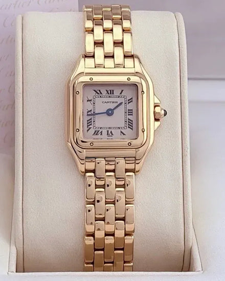 Cartier Panthère De Cartier 22MM Quartz White Dial Yellow Gold Bracelet (1070)