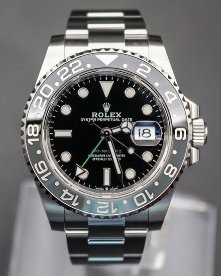 2026 Rolex GMT-Master II "Bruce Wayne" 40MM Black Dial Oyster Bracelet (126710GRNR)