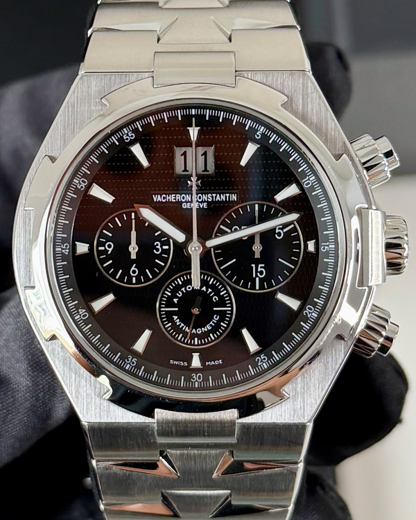 2024 Vacheron Constantin Overseas Chronograph 42MM Black Dial Steel Bracelet (49150/B01A-9097)