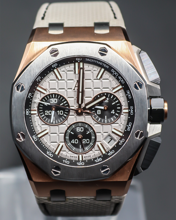 2024 Audemars Piguet Royal Oak Offshore 43MM Silver Leather Strap (26420OI.OO.A015VE.01)