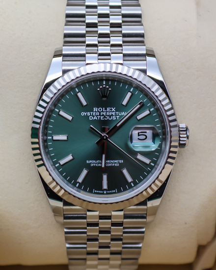 2026 Rolex Datejust 36MM Mint Green Dial Jubilee Bracelet (126234)