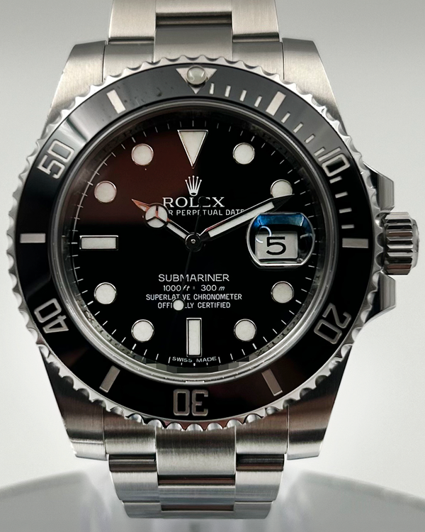 2013 Rolex Submariner Date 40MM Black Dial Oyster Bracelet (116610LN)