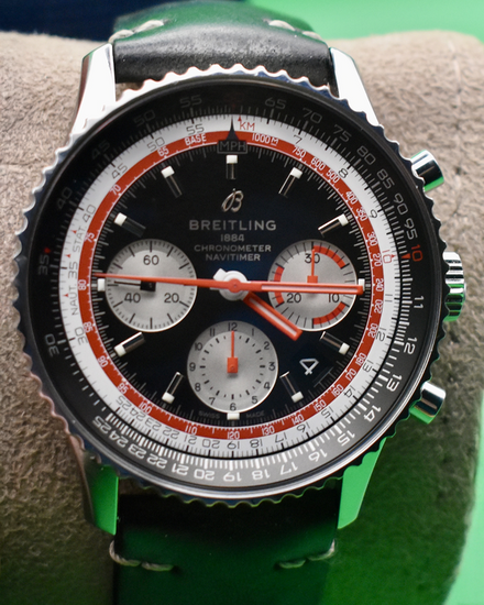 2023 Breitling Navitimer B01 "Swissair" S.E. 43MM Black Dial Leather Strap (AB01211B1B1X2)