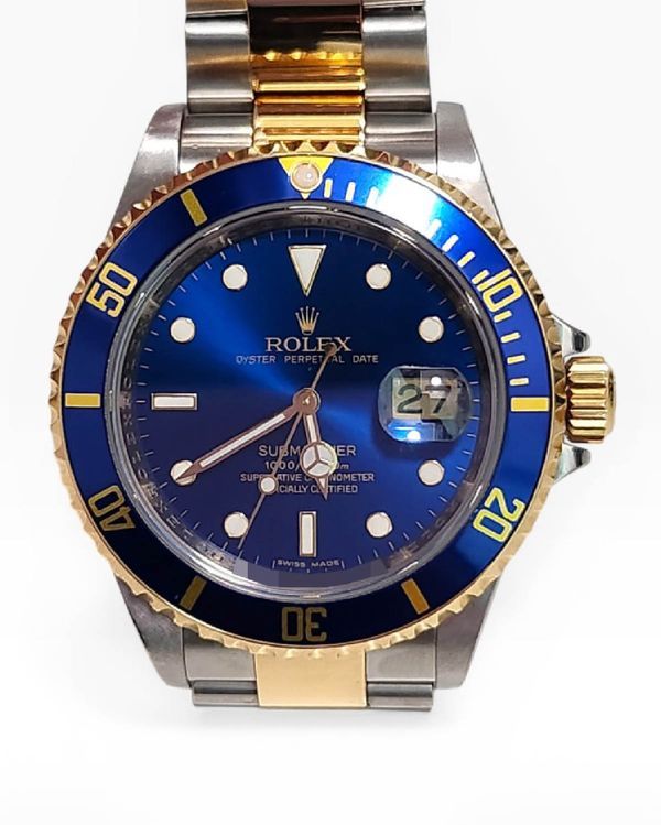 Rolex Submariner "Bluesy" 40MM Blue Dial Two-Tone Oyster Bracelet (16613)