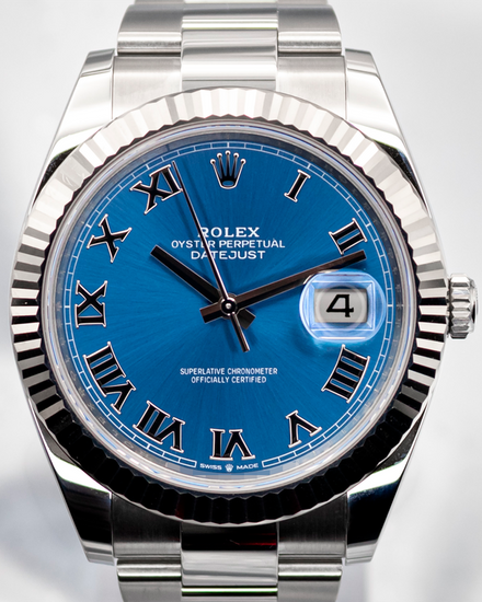 2024 Rolex Datejust 41MM Blue Dial Oyster Bracelet (126334)