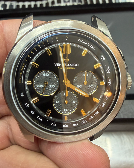 Rare 2025 Venezianico Bucintoro 1969 L.E. 42MM Black Dial Leather Strap (Cal. 1873)