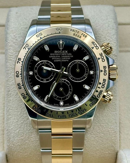2023 Rolex Cosmograph Daytona 40MM Black Dial Two-Tone Oyster Bracelet (116503)