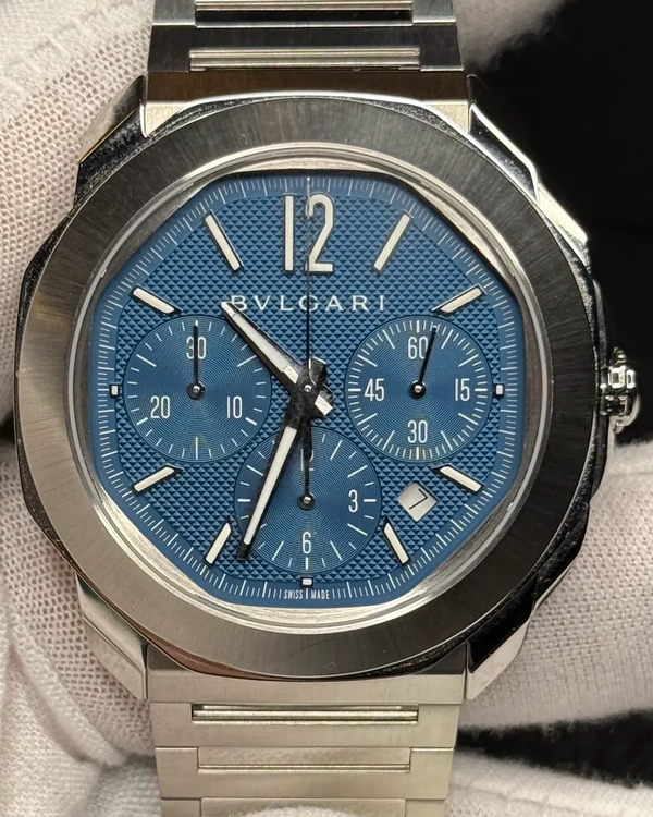 No Reserve - 2024 Bvlgari Octo Roma 42MM Blue Dial Steel Bracelet (103829)