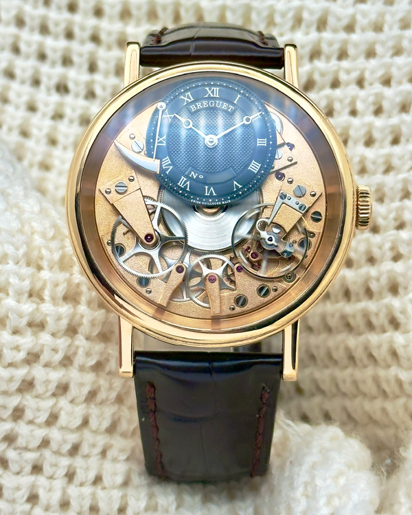 2024 Breguet Tradition 40MM Skeleton Dial Leather Strap (7057BR/R9/9W6)