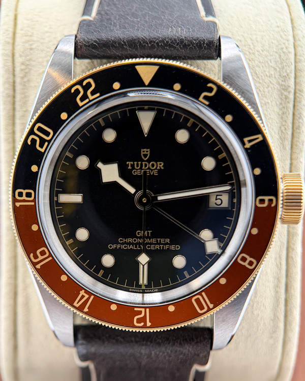 No Reserve - 2025 Tudor Black Bay GMT S&G "Rootbeer" 41MM Black Dial Leather Strap (79833MN)