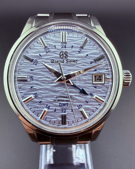 No Reserve - 2024 Grand Seiko Elegance GMT "Shosho" 39.5MM Blue Dial Steel Bracelet (SBGJ249G)