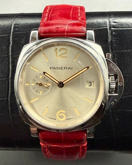 2024 Panerai Luminor Due 38MM Ivory "Sunbrushed" Dial Leather Strap (PAM01248)