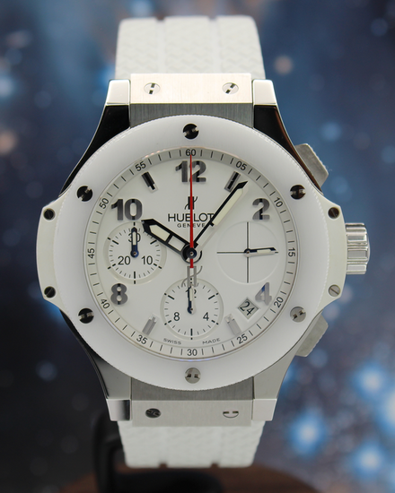 2012 Hublot Big Bang 41MM White Dial Rubber Strap (342.SE.230.RW)