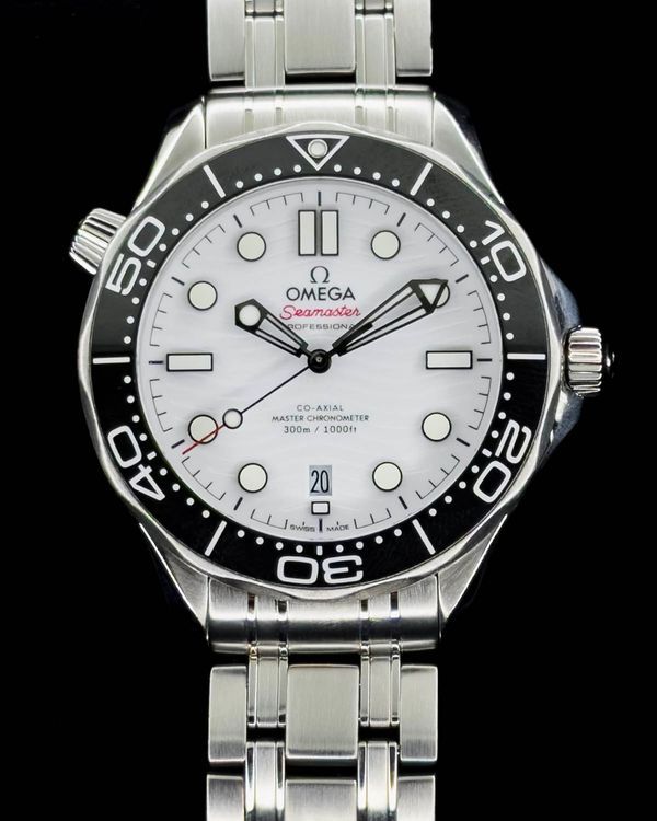 2023 Omega Seamaster Diver 300M 42MM White Dial Steel Bracelet (210.30.42.20.04.001)