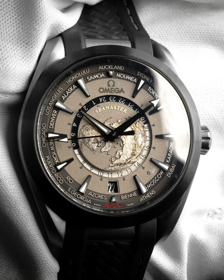 2023 Omega Seamaster Aqua Terra Worldtimer 43MM Grey Dial Rubber Strap (220.92.43.22.99.001)