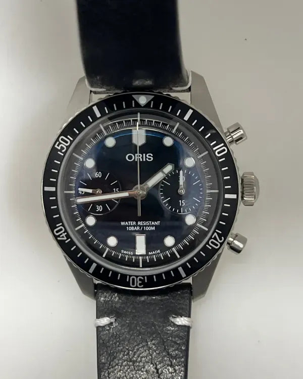 2026 Oris Divers Sixty-Five 40MM Black Dial Leather Strap (01 771 7791 4054-07 6 20 01)