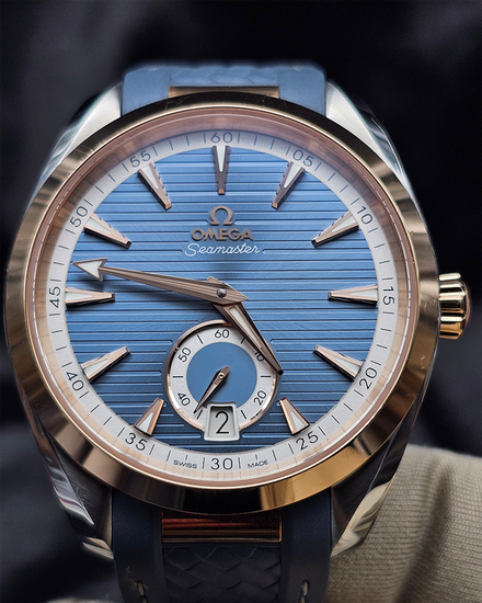 Omega Seamaster Aqua Terra 150M 41MM Blue DIal Rubber Strap (220.22.41.21.03.001)