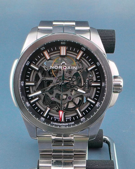 2023 Norqain Independence 42MM Skeleton Dial Steel Bracelet (N3000.07S01.B01)