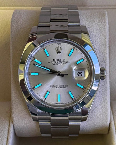 2022 Rolex Datejust 41MM Silver Dial Oyster Bracelet (126300)
