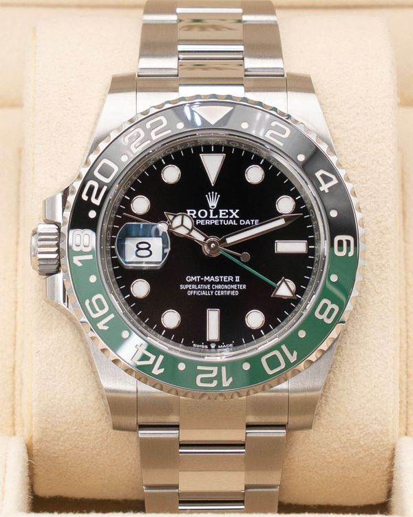 2023 Rolex GMT-Master II "Sprite" 40MM Black Dial Oyster Bracelet (126720VTNR)