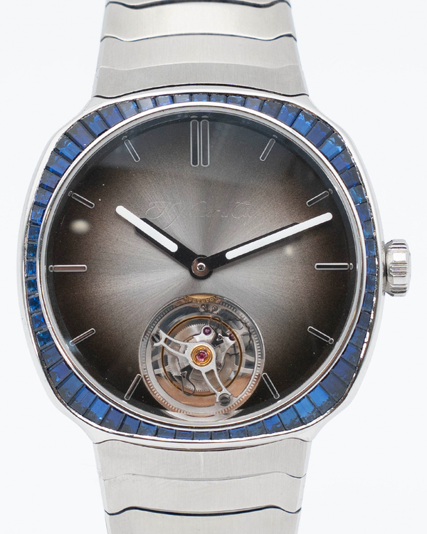 H. Moser & Cie Streamliner Tourbillon "Bucherer Blue" L.E. 40MM Grey Dial Steel Bracelet (6804-1200)