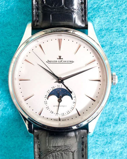 2024 Jaeger-LeCoultre Master Ultra Thin Moonphase 39MM Silver Dial Leather Strap (Q1368430)