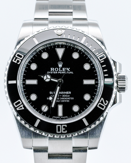 2018 Rolex Submariner No-Date 40MM Black Dial Oyster Bracelet (114060)