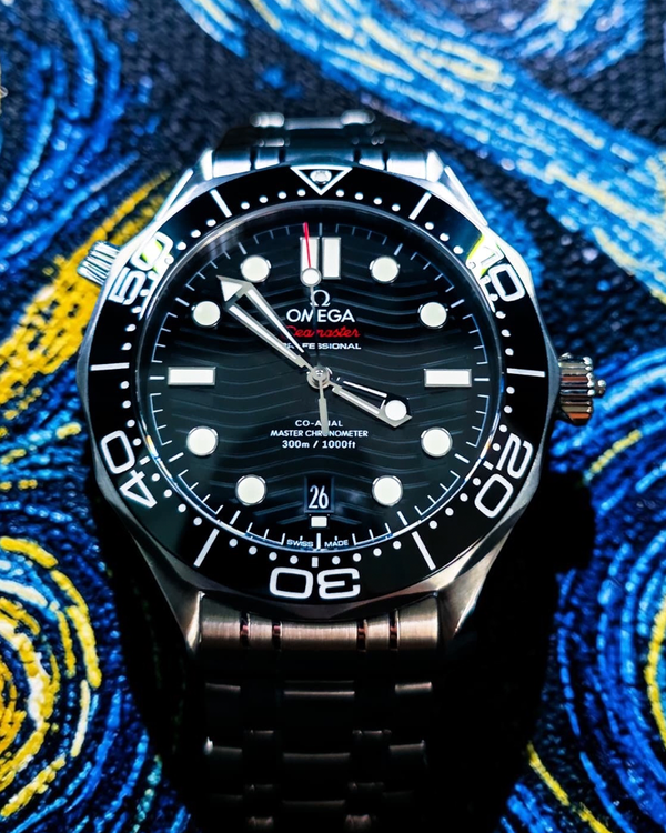No Reserve - 2024 Omega Seamaster Diver 300M 42MM Black Dial Steel Bracelet (210.30.42.20.01.001)