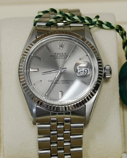 Rolex Datejust 36MM Aftermarket Grey Dial Jubilee Bracelet (1601)