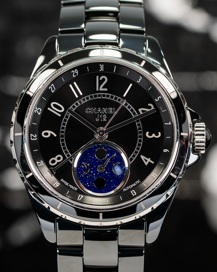 No Reserve - 2016 Chanel J12 38MM Black Dial Ceramic Bracelet (H3406)