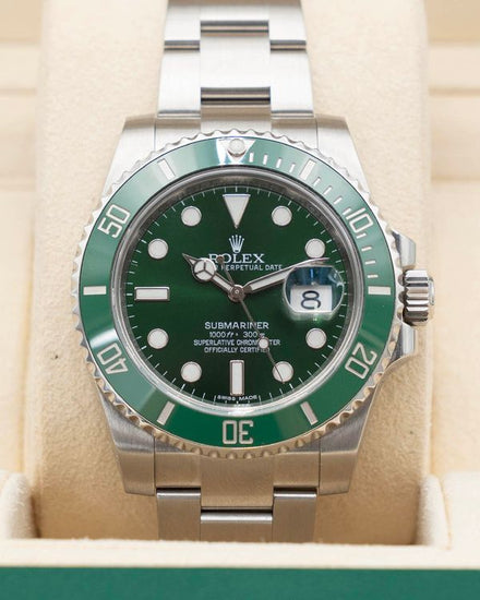 2015 Rolex Submariner Date "Hulk" 40MM Green Dial Oyster Bracelet (116610LV)
