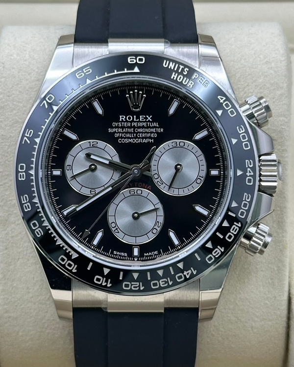 2026 Rolex Cosmograph Daytona 40MM Black Dial Rubber Strap (126519LN)