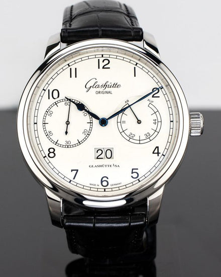 2024 Glashütte Original Senator Panorama Observer 44MM Silver Dial Leather Strap (100-14-05-02-05)