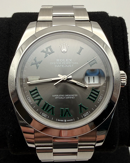 2020 Rolex Datejust "Wimbledon" 41MM Slate Dial Oyster Bracelet (126300)