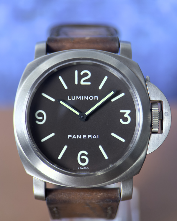 2004 Panerai Luminor Marina 44MM Brown Dial Leather Strap (PAM00116)