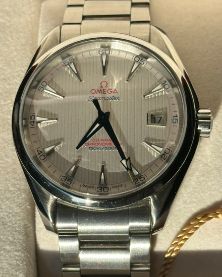 No Reserve - 2013 Omega Seamaster Aqua Terra 150M "Captain's Watch" 41.5MM Silver Dial Steel Bracelet (231.10.42.21.02.002)