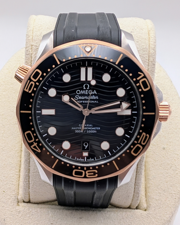 2026 Omega Seamaster Diver 300M 42MM Black Dial Rubber Strap (210.22.42.20.01.002)