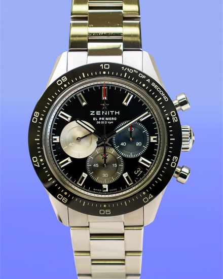 2022 Zenith Chronomaster Sport 41MM Black Dial Steel Bracelet (03.3100.3600/21.M3100)