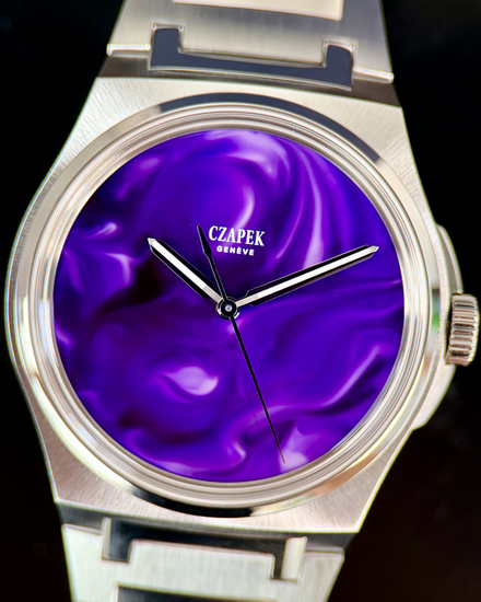 2025 Czapek & Cie Antarctique "Purple Storm" L.E. 40.5MM Purple Dial Steel Bracelet (Purple Storm)