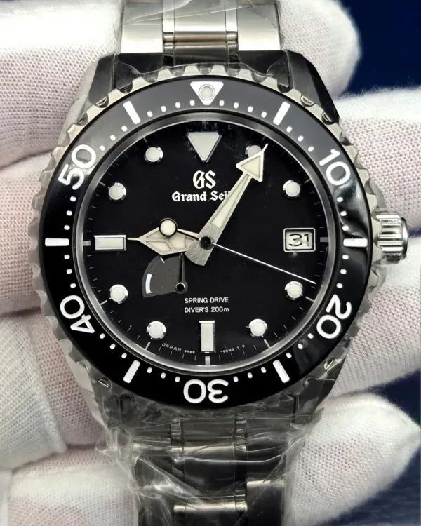 2025 Grand Seiko Sport Diver 44.2MM Black Dial Steel Bracelet (SBGA229)