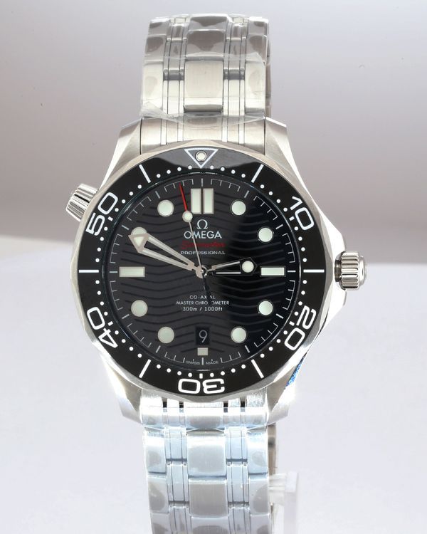 No Reserve - 2026 Omega Seamaster Diver 300M 42MM Black Dial Steel Bracelet (210.30.42.20.01.001)