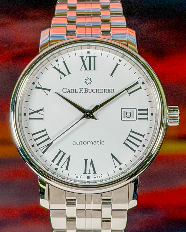 Carl F. Bucherer Adamavi 40MM White Dial Steel Bracelet (00.10318.08.21.21)