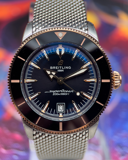 2025 Breitling Superocean Heritage B31 42MM Black Dial Steel Bracelet (UB3111)