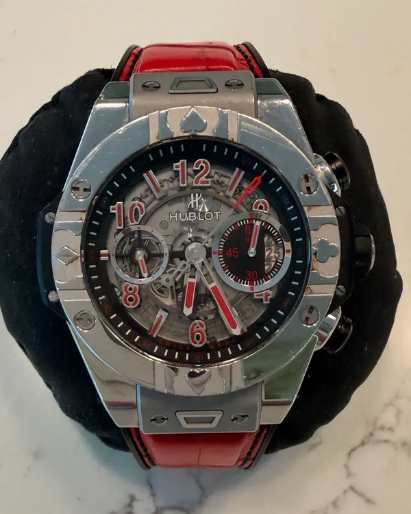 2017 Hublot Big Bang "World Poker Tour" L.E. 45MM Skeleton Dial Rubber Strap (411.SX.1170.LR.WPT15)