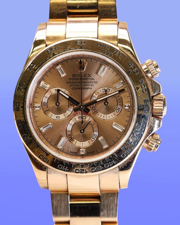 2016 Rolex Cosmograph Daytona 40MM Brown Dial Rose Gold Oyster Bracelet (116505)